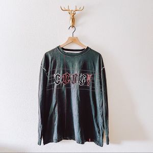 COOGI Patch Embroidered Long Sleeve Top Shirt Size Large